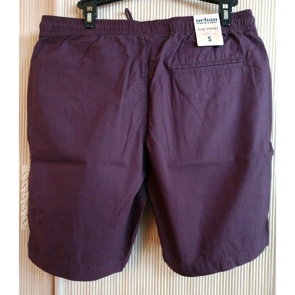 Urban Pipeline Men's Shorts Size S Flat Front Purple Trunks Summer Beach NWT